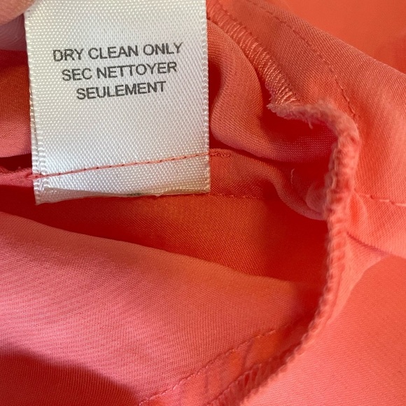 Rebecca Taylor SWIFTIE Cha Cha Ruffle Dress Tiered Strapless Sash Tie Coral Sz 8 - Picture 11 of 16
